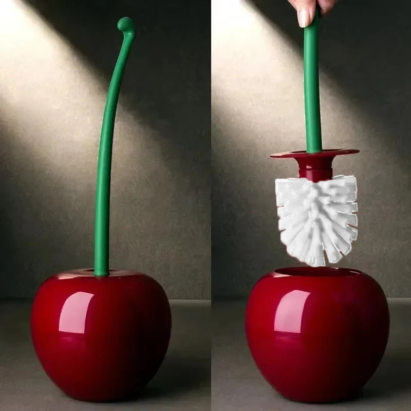 Escova de Toalete Criativa em Forma de Cereja