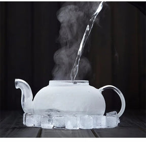 Bule de Vidro Borosilicato Resistente ao Calor 400ml/1000ml