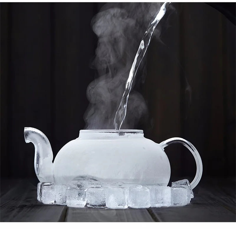Bule de Vidro Borosilicato Resistente ao Calor 400ml/1000ml