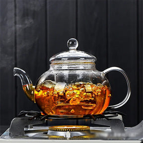 Bule de Vidro Borosilicato Resistente ao Calor 400ml/1000ml