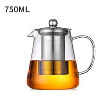 Bule de Vidro Resistente com Infusor de Chá Inox