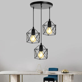 Lustre de Teto LED Vintage Nórdico - Pendente para Sala de Jantar