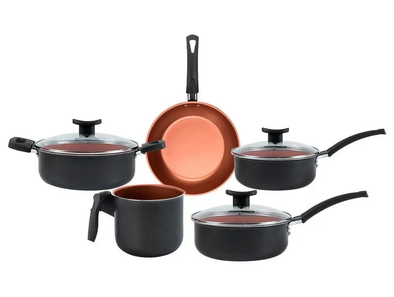 Jogo de Panelas Brinox Topázio Cinza – 5 Peças