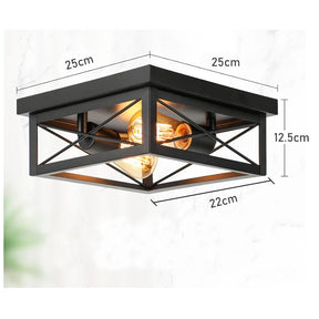 Luminária de Teto Industrial Retro para Sala e Cozinha
