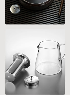 Bule de Vidro Resistente com Infusor de Chá Inox