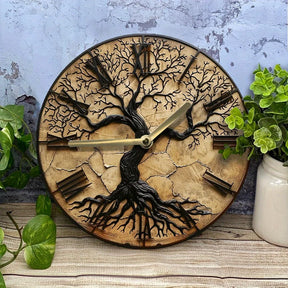 Relógio de Parede Silencioso Árvore da Vida - Decoração Moderna