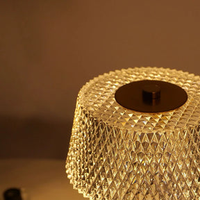 Luminária de Mesa Recarregável Touch com Cúpula de Vidro
