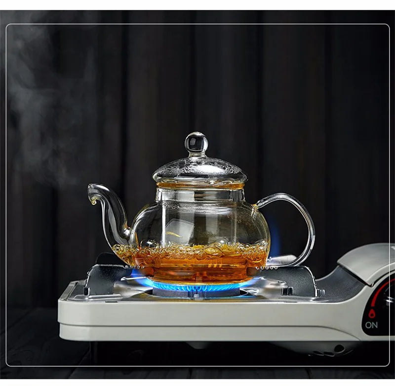 Bule de Vidro Borosilicato Resistente ao Calor 400ml/1000ml