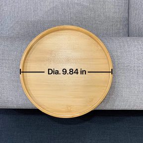 Bandeja de Braço para Sofá em Madeira Natural - Suporte para Controle e Café