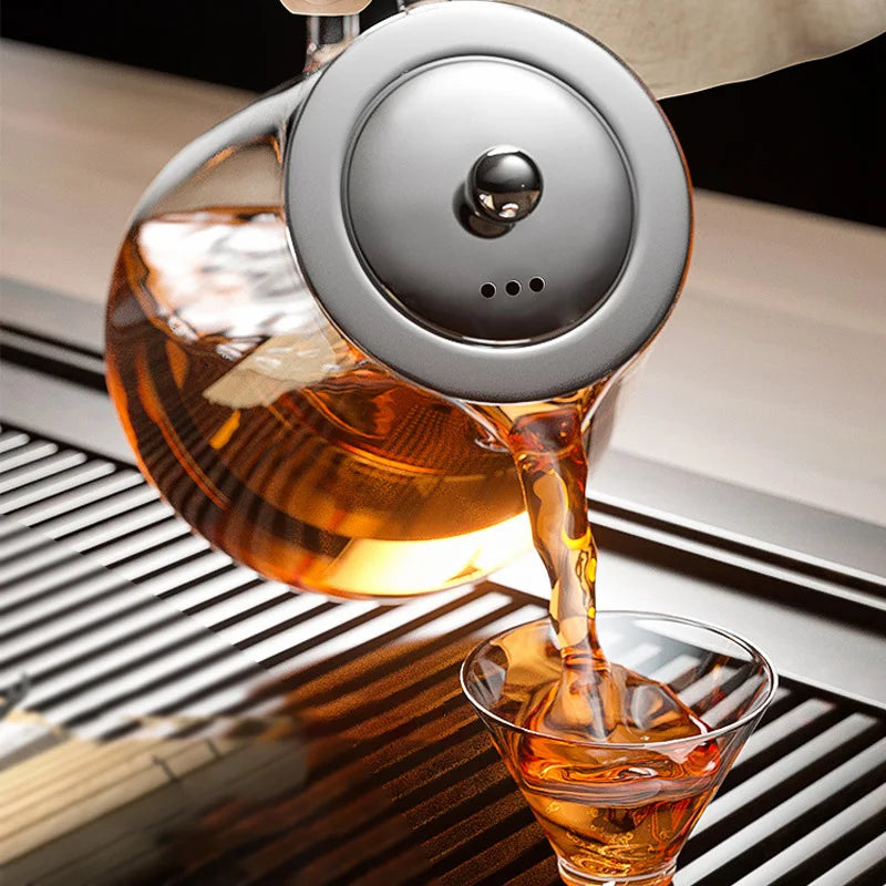 Bule de Vidro Resistente com Infusor de Chá Inox