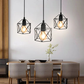 Lustre de Teto LED Vintage Nórdico - Pendente para Sala de Jantar