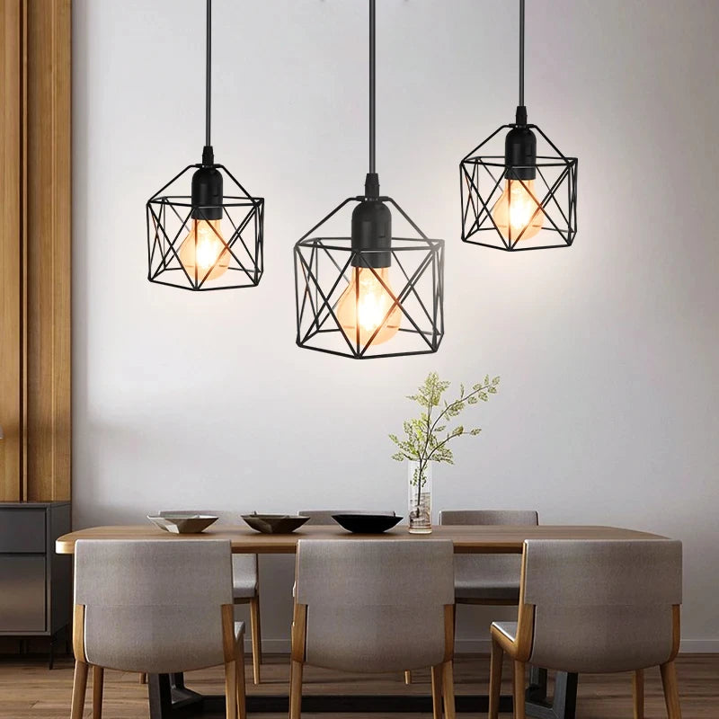 Lustre de Teto LED Vintage Nórdico - Pendente para Sala de Jantar