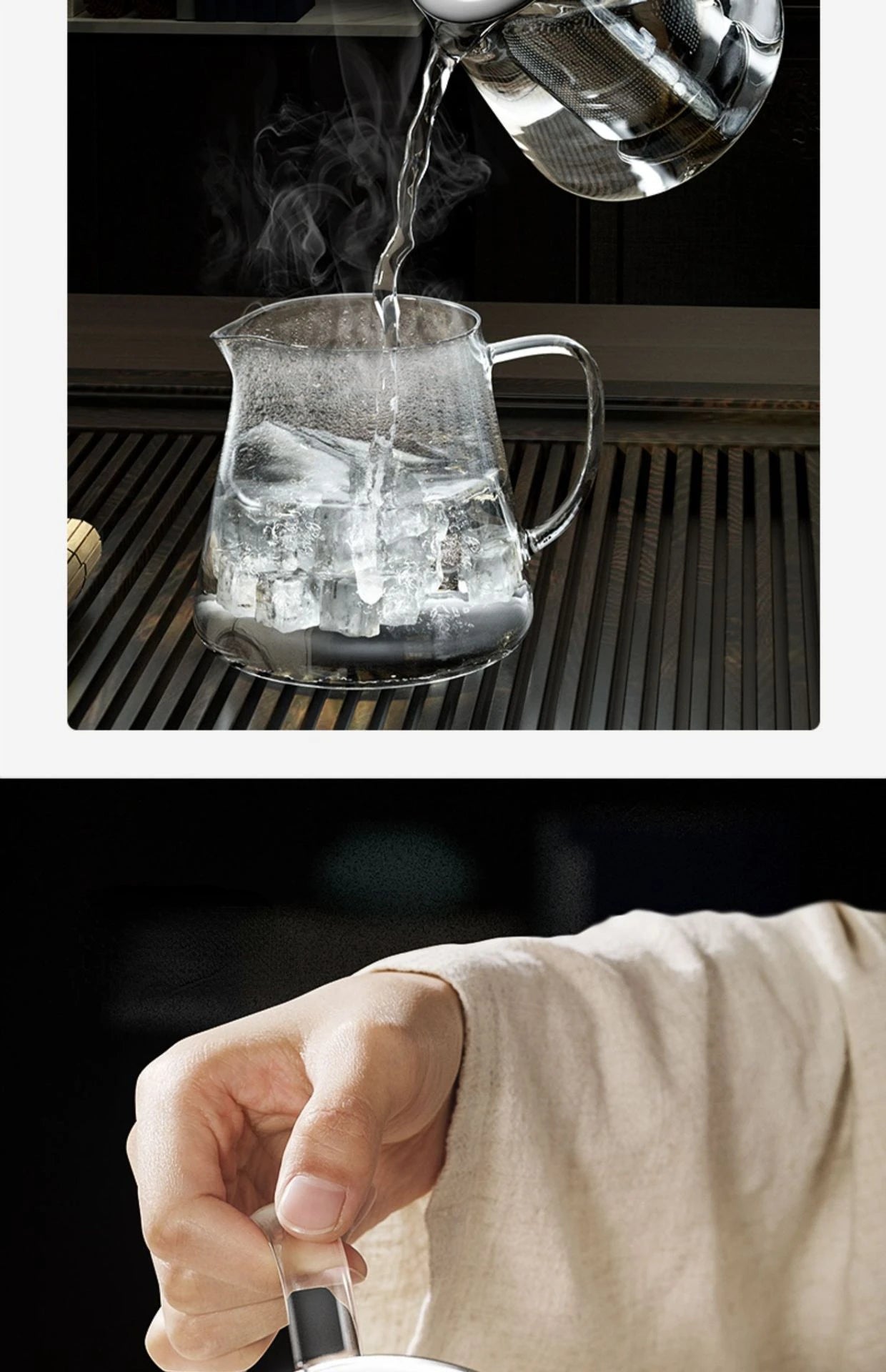 Bule de Vidro Resistente com Infusor de Chá Inox