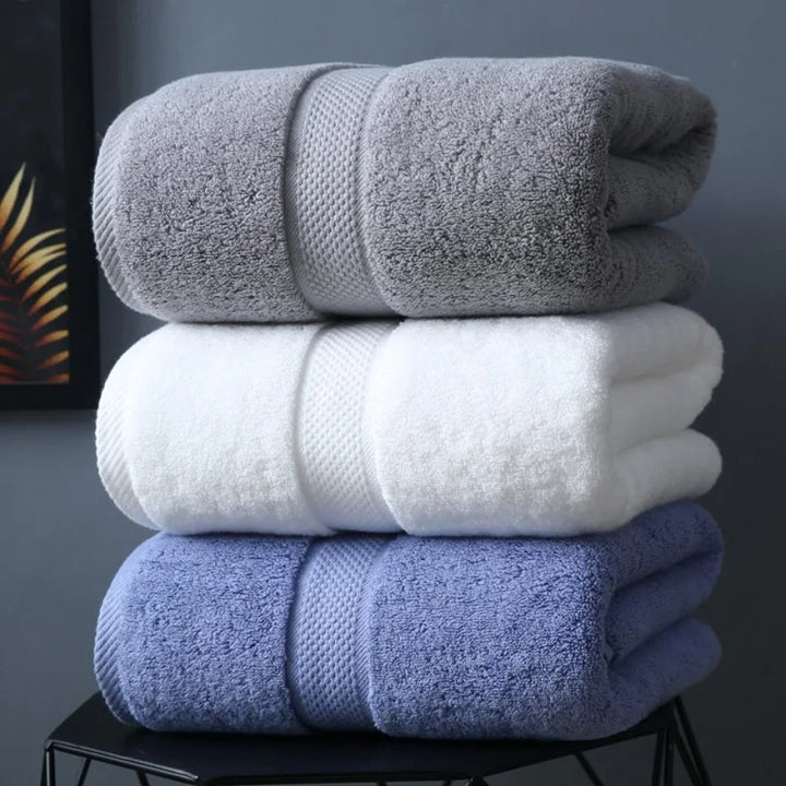 Toalha de banho de algodão adulto macio absorvente toalhas conjuntos de banheiro grande toalha de praia hotel spa toalhas para casa