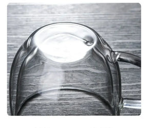 Caneca de Vidro Borossilicato Dupla Parede 150-350ml