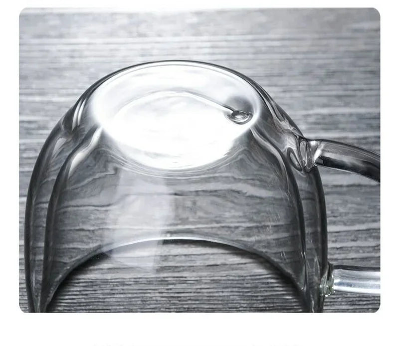 Caneca de Vidro Borossilicato Dupla Parede 150-350ml