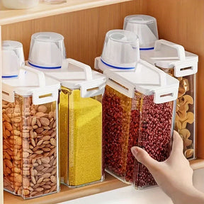 Caixa Hermética para Grãos 2,5L - Pote Organizador de Cozinha