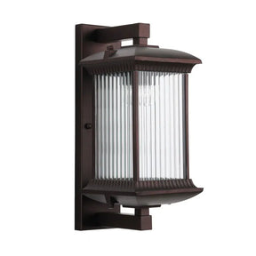 Arandela Externa Metal com Difusor de Vidro