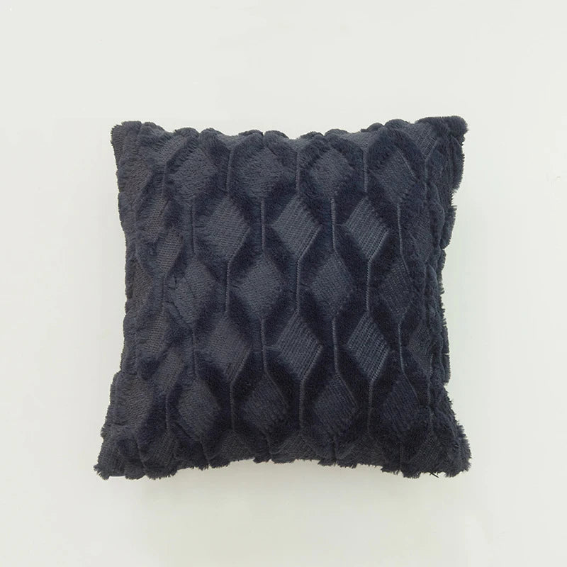 Capa de Almofada Plush Aconchegante para Sofá e Sala