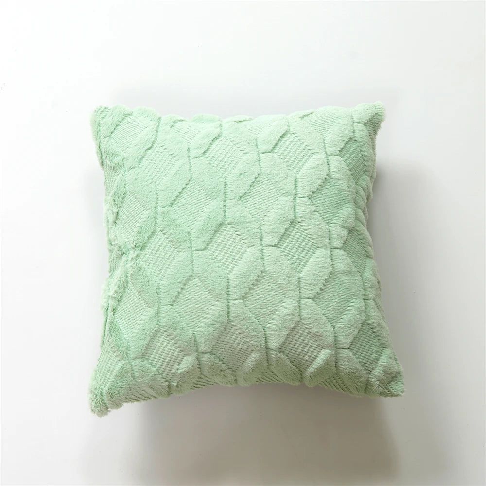 Capa de Almofada Plush Aconchegante para Sofá e Sala