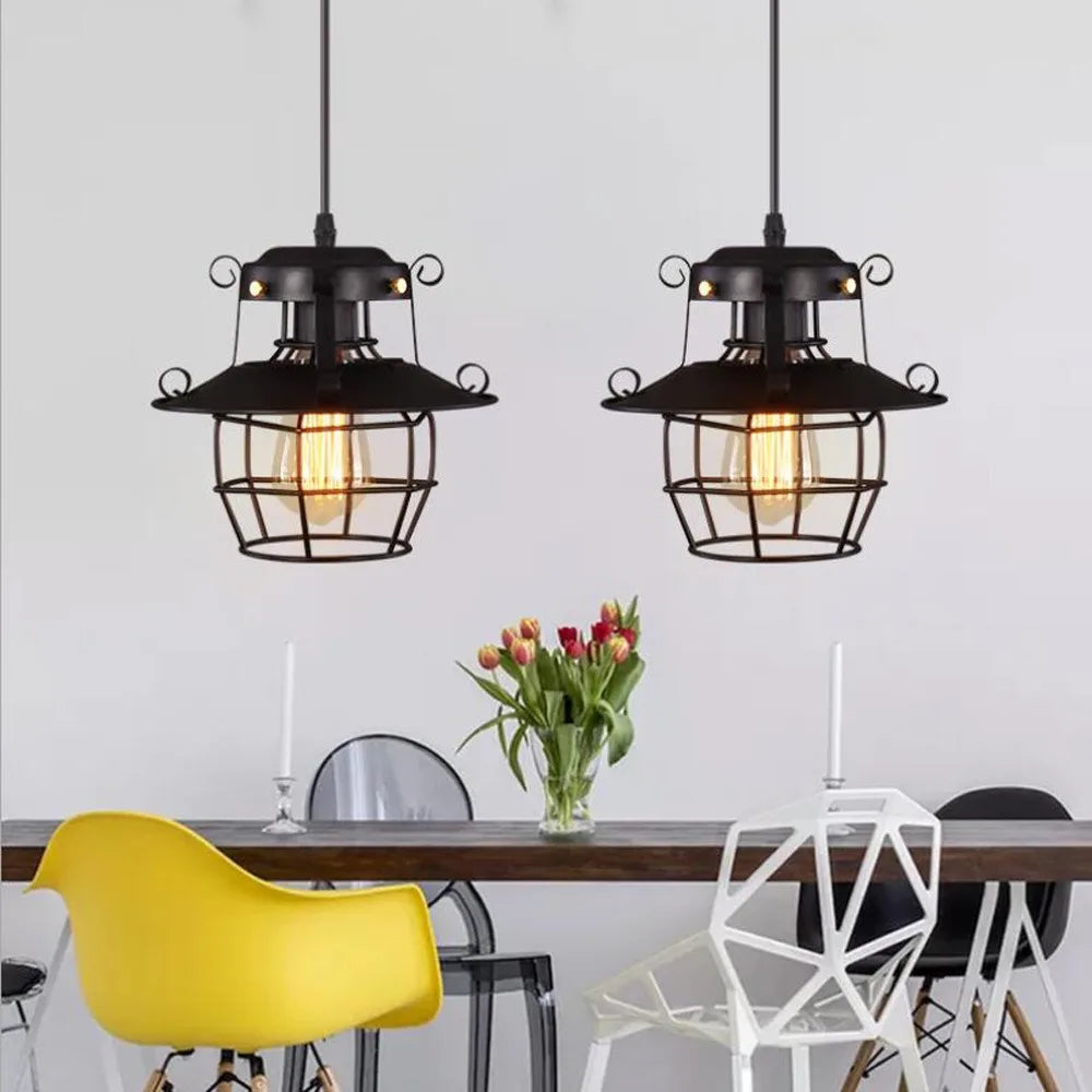 Lustre Industrial Retrô para Restaurante e Corredor