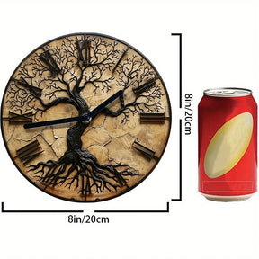 Relógio de Parede Silencioso Árvore da Vida - Decoração Moderna