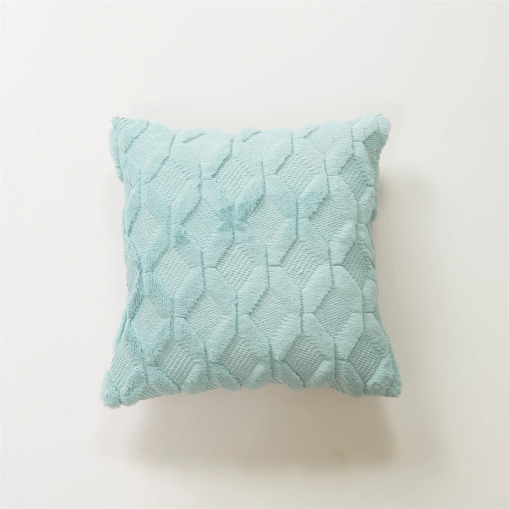 Capa de Almofada Plush Aconchegante para Sofá e Sala