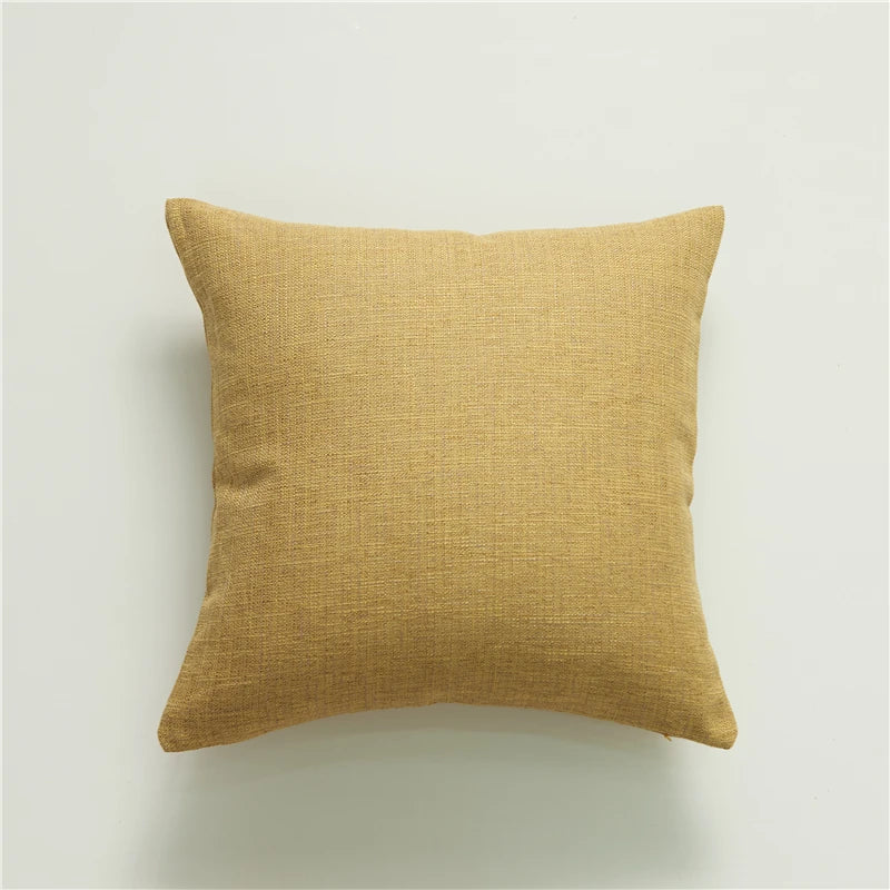 Capa de Almofada Linho Decorativa para Sofá e Sala