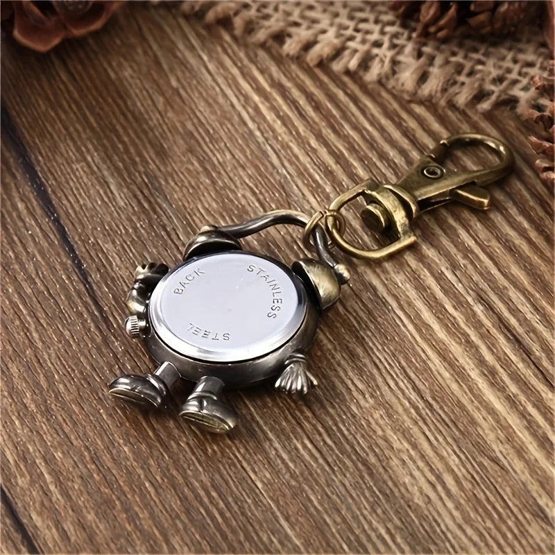 Relógio Despertador Vintage com Chaveiro Personalizado