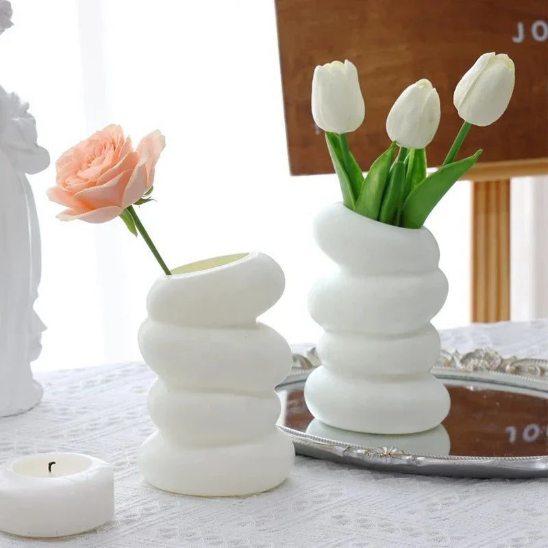 Vaso Espiral Decorativo Moderno para Flores