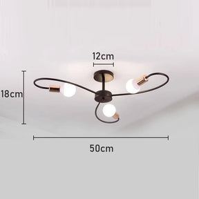Lustre de Teto Industrial Retrô em Ferro