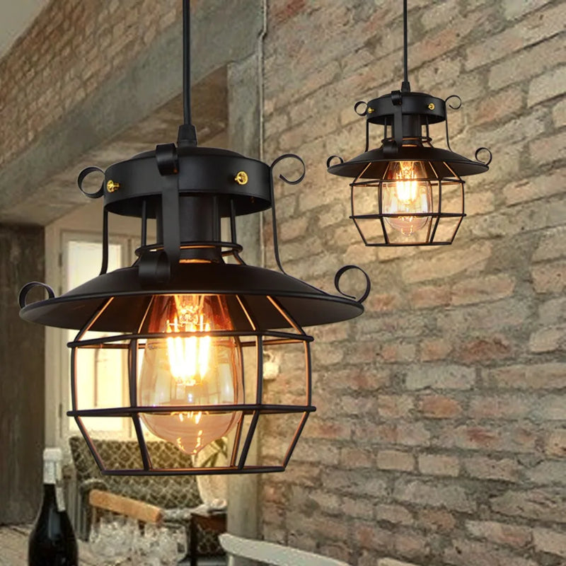 Lustre Industrial Retrô para Restaurante e Corredor