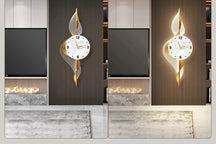 Grandes relógios de parede LED para decoração de sala, Modern Luxury Home Decor, Fashion Digital Watch