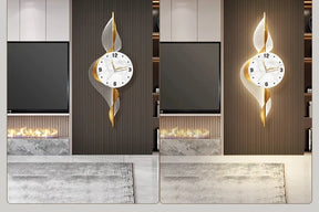 Grandes relógios de parede LED para decoração de sala, Modern Luxury Home Decor, Fashion Digital Watch