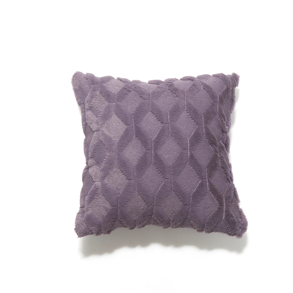 Capa de Almofada Plush Aconchegante para Sofá e Sala