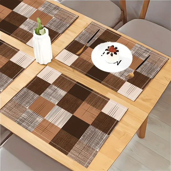 Jogo Americano Xadrez Vintage – Kit 4, 6, 8 ou 10 Peças