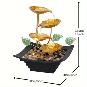 Fonte Decorativa de Mesa USB - Relaxamento e Elegância