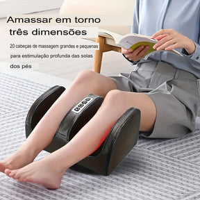 Máquina de Massagem para Pés Lack com Modo Aquecimento - Portátil e Fácil de Guardar